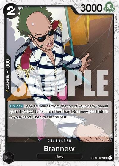 Brannew (Jolly Roger Foil) (PRB-01) #OP03-089 Rare (Foil Near Mint) Premium Booster -The Best- One Piece Card Game: 2024