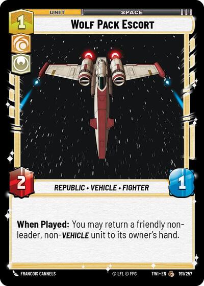 Wolf Pack Escort (TWI) #191/257 Common (Near Mint) Twilight of the Republic Star Wars: Unlimited: 2024