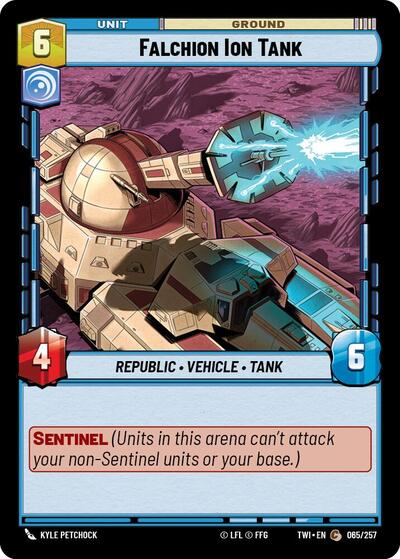 Falchion Ion Tank (TWI) #065/257 Common Twilight of the Republic Star Wars: Unlimited: 2024