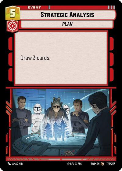 Strategic Analysis (TWI) #175/257 Common (Near Mint) Twilight of the Republic Star Wars: Unlimited: 2024