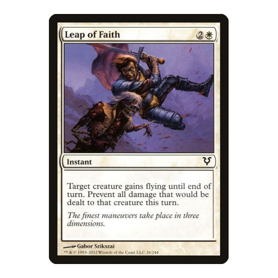 Leap of Faith (AVR) #26 Common (Lightly Played) Avacyn Restored Magic: The Gathering: 2012