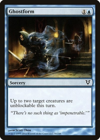 Ghostform (AVR) #56 Common (Moderately Played) Avacyn Restored Magic: The Gathering: 2012