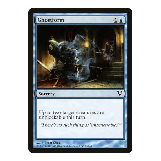 Ghostform (AVR) #56 Common (Moderately Played) Avacyn Restored Magic: The Gathering: 2012