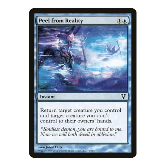 Peel from Reality (AVR) #71 Common (Lightly Played) Avacyn Restored Magic: The Gathering: 2012