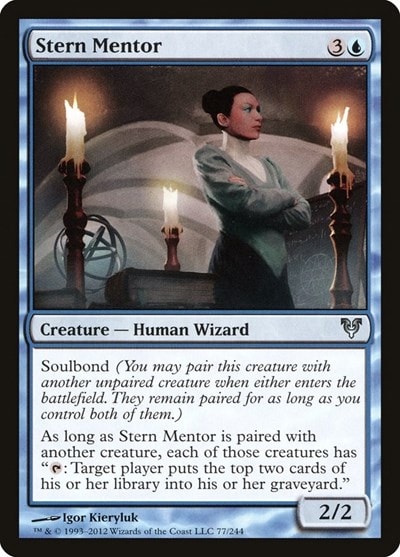 Stern Mentor (AVR) #77 Uncommon (Moderately Played) Avacyn Restored Magic: The Gathering: 2012