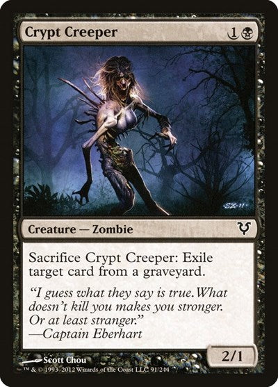 Crypt Creeper (AVR) #91 Common (Lightly Played) Avacyn Restored Magic: The Gathering: 2012