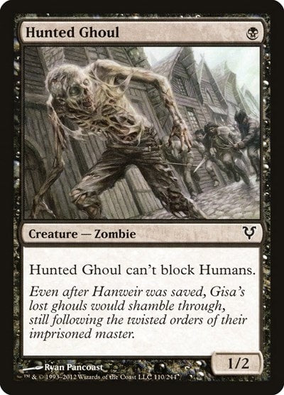 Hunted Ghoul (AVR) #110 Common (Moderately Played) Avacyn Restored Magic: The Gathering: 2012