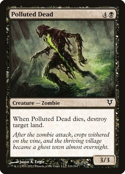 Polluted Dead (AVR) #116 Common Avacyn Restored Magic: The Gathering: 2012