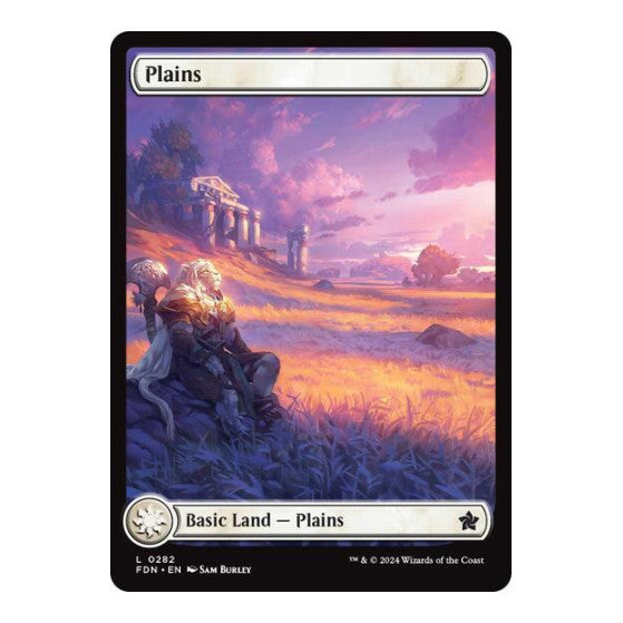 Plains 0282 (FDN) #282 Land (Lightly Played) Foundations Magic: The Gathering: 2024