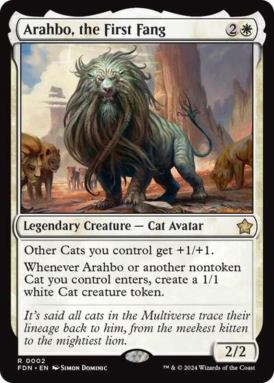 Arahbo the First Fang (FDN) #2 Rare (Lightly Played) Foundations Magic: The Gathering: 2024