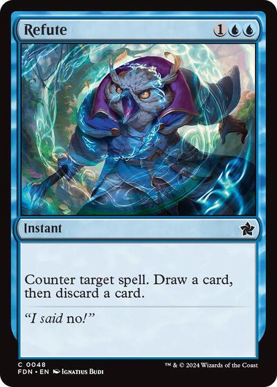 Refute (FDN) #48 Common Foundations Magic: The Gathering: 2024