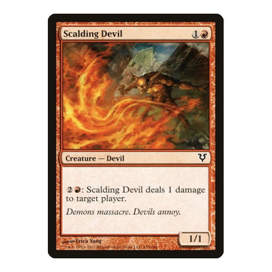Scalding Devil (AVR) #155 Common (Lightly Played) Avacyn Restored Magic: The Gathering: 2012