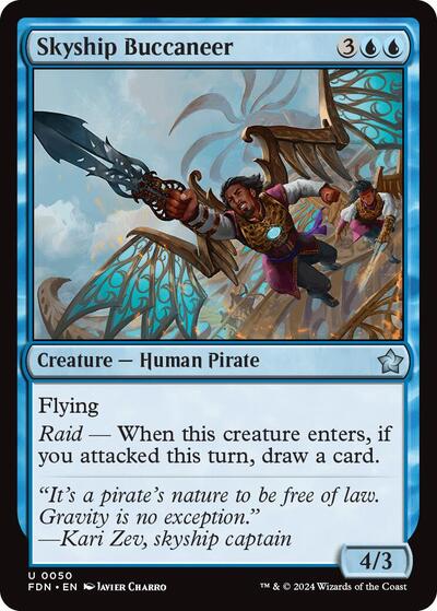 Skyship Buccaneer (FDN) #50 Uncommon (Lightly Played) Foundations Magic: The Gathering: 2024