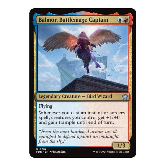 Balmor Battlemage Captain (FDN) #237 Uncommon (Lightly Played) Foundations Magic: The Gathering: 2024