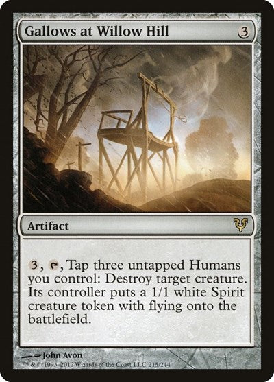 Gallows at Willow Hill (AVR) #215 Rare (Lightly Played) Avacyn Restored Magic: The Gathering: 2012