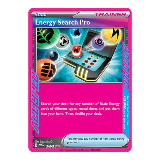 Energy Search Pro (SSP) #176/191 ACE SPEC Rare (Holofoil Near Mint) SV08: Surging Sparks Pokemon: 2024
