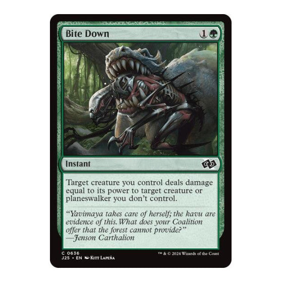 Bite Down (J25) #636 Common (Lightly Played) Foundations Jumpstart Magic: The Gathering: 2024