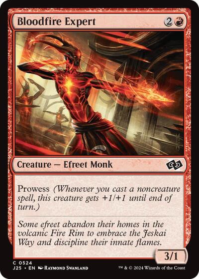 Bloodfire Expert (J25) #524 Common (Lightly Played) Foundations Jumpstart Magic: The Gathering: 2024