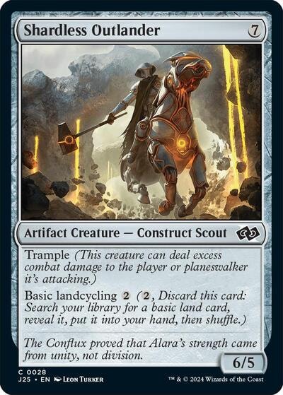 Shardless Outlander (J25) #28 Common (Lightly Played) Foundations Jumpstart Magic: The Gathering: 2024