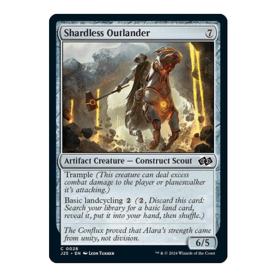 Shardless Outlander (J25) #28 Common (Lightly Played) Foundations Jumpstart Magic: The Gathering: 2024