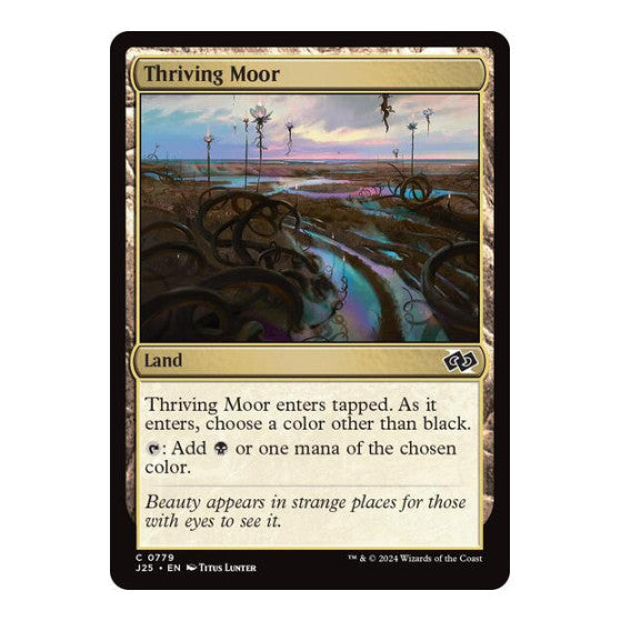 Thriving Moor (J25) #779 Common (Lightly Played) Foundations Jumpstart Magic: The Gathering: 2024