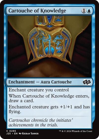 Cartouche of Knowledge (J25) #295 Common (Lightly Played) Foundations Jumpstart Magic: The Gathering: 2024