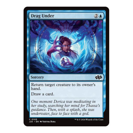 Drag Under (J25) #105 Common (Lightly Played) Foundations Jumpstart Magic: The Gathering: 2024