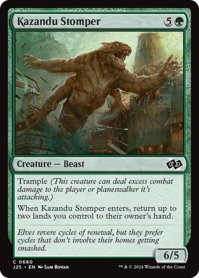 Kazandu Stomper (J25) #680 Common Foundations Jumpstart Magic: The Gathering: 2024