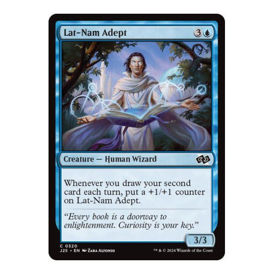 Lat-Nam Adept (J25) #320 Common (Lightly Played) Foundations Jumpstart Magic: The Gathering: 2024