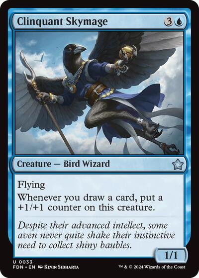 Clinquant Skymage (FDN) #33 Uncommon (Lightly Played) Foundations Magic: The Gathering: 2024