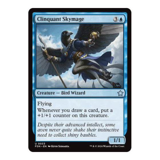 Clinquant Skymage (FDN) #33 Uncommon (Lightly Played) Foundations Magic: The Gathering: 2024