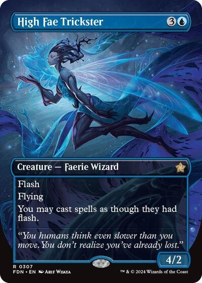High Fae Trickster Borderless (FDN) #307 Rare Foundations Magic: The Gathering: 2024