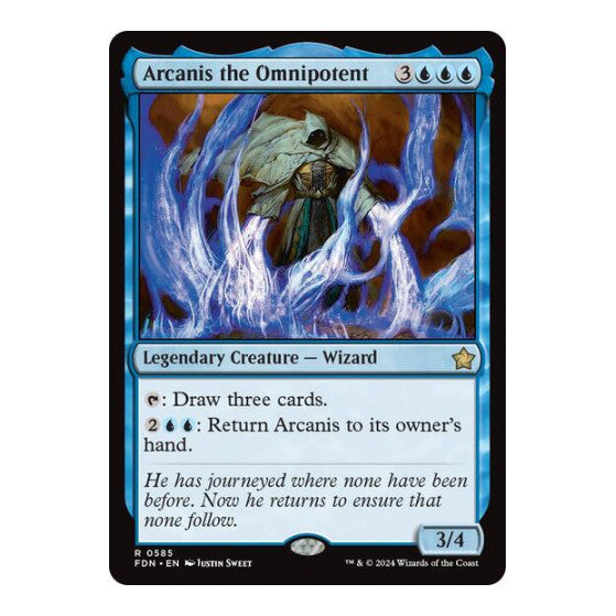 Arcanis the Omnipotent 0585 (FDN) #585 Rare (Lightly Played) Foundations Magic: The Gathering: 2024