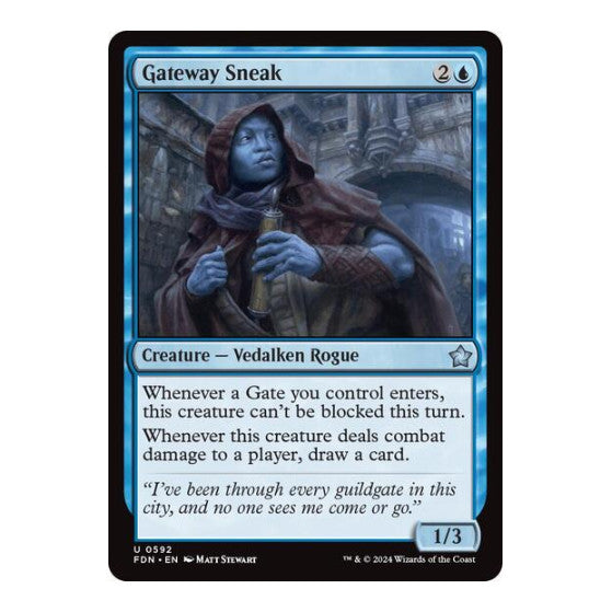 Gateway Sneak (FDN) #592 Uncommon (Lightly Played) Foundations Magic: The Gathering: 2024