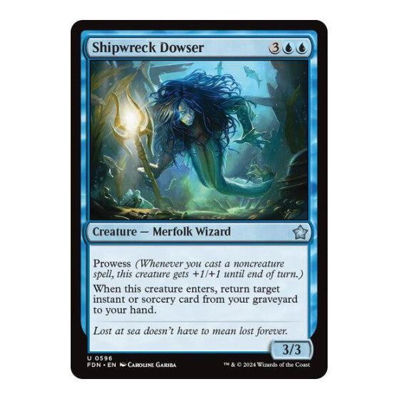 Shipwreck Dowser (FDN) #596 Uncommon (Lightly Played) Foundations Magic: The Gathering: 2024