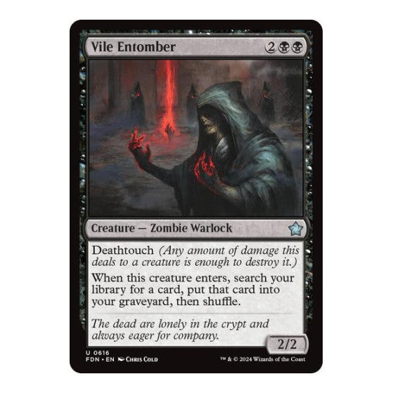 Vile Entomber (FDN) #616 Uncommon (Lightly Played) Foundations Magic: The Gathering: 2024