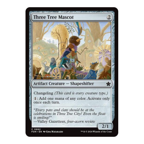 Three Tree Mascot (FDN) #682 Common (Lightly Played) Foundations Magic: The Gathering: 2024