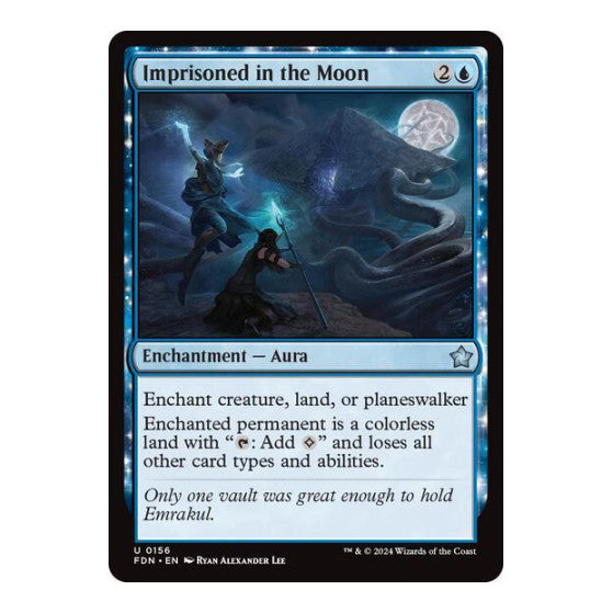 Imprisoned in the Moon (FDN) #156 Uncommon (Lightly Played) Foundations Magic: The Gathering: 2024