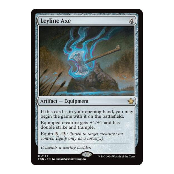 Leyline Axe (FDN) #129 Rare (Lightly Played) Foundations Magic: The Gathering: 2024