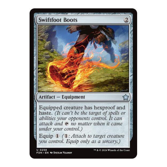 Swiftfoot Boots (FDN) #258 Uncommon (Lightly Played) Foundations Magic: The Gathering: 2024