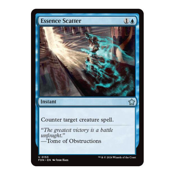 Essence Scatter (FDN) #153 Uncommon (Lightly Played) Foundations Magic: The Gathering: 2024