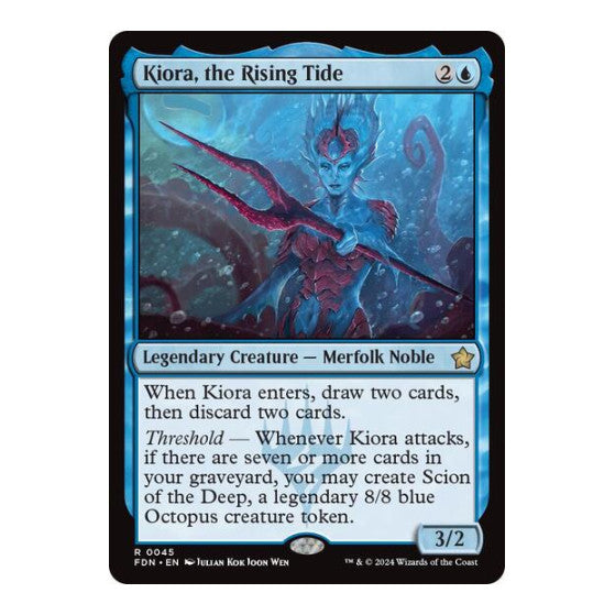 Kiora the Rising Tide (FDN) #45 Rare Foundations Magic: The Gathering: 2024