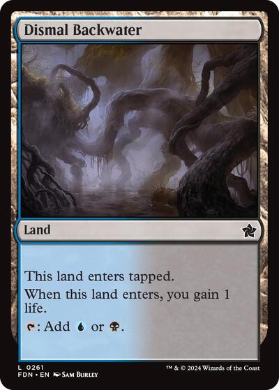 2024 Magic: Foundations (FDN) - Dismal Backwater (#261, Land)