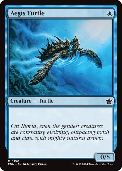 Aegis Turtle (FDN) #150 Common (Lightly Played) Foundations Magic: The Gathering: 2024