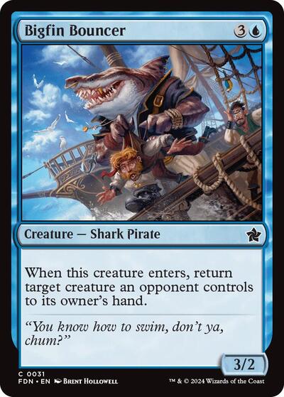 2024 Magic: Foundations (FDN) - Bigfin Bouncer (#31, Common)