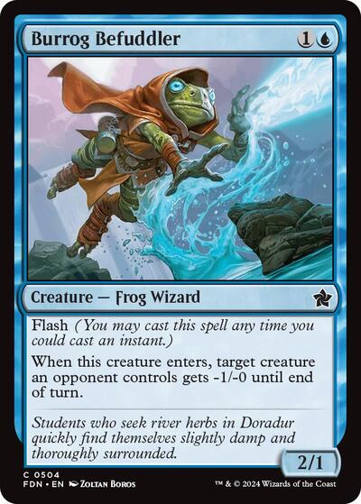Burrog Befuddler (FDN) #504 Common (Lightly Played) Foundations Magic: The Gathering: 2024