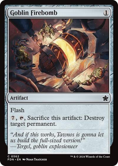 Goblin Firebomb (FDN) #562 Common (Lightly Played) Foundations Magic: The Gathering: 2024