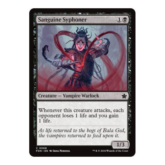 Sanguine Syphoner (FDN) #68 Common Foundations Magic: The Gathering: 2024