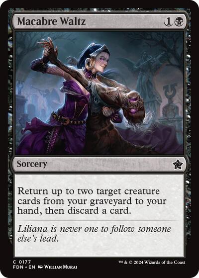 Macabre Waltz (FDN) #177 Common Foundations Magic: The Gathering: 2024