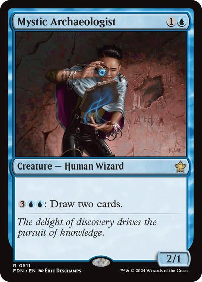Mystic Archaeologist (FDN) #511 Rare (Lightly Played) Foundations Magic: The Gathering: 2024